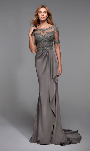 ALYCE Paris 27477 Special Occasion Illusion Elegant Straight Dress