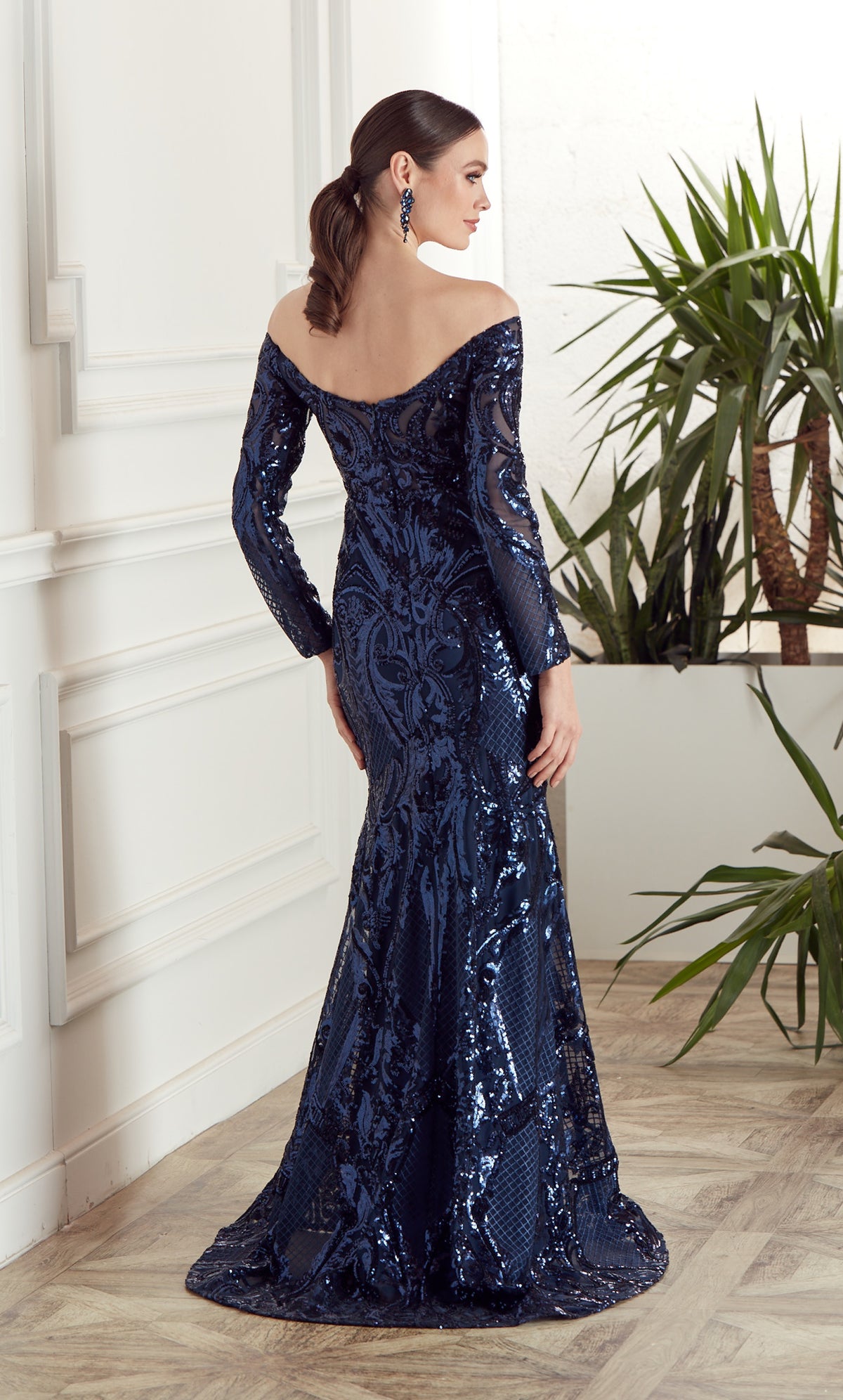 Formal Dress: 27544. Long Sexy Dresses, Off The Shoulder, Fit N Flare