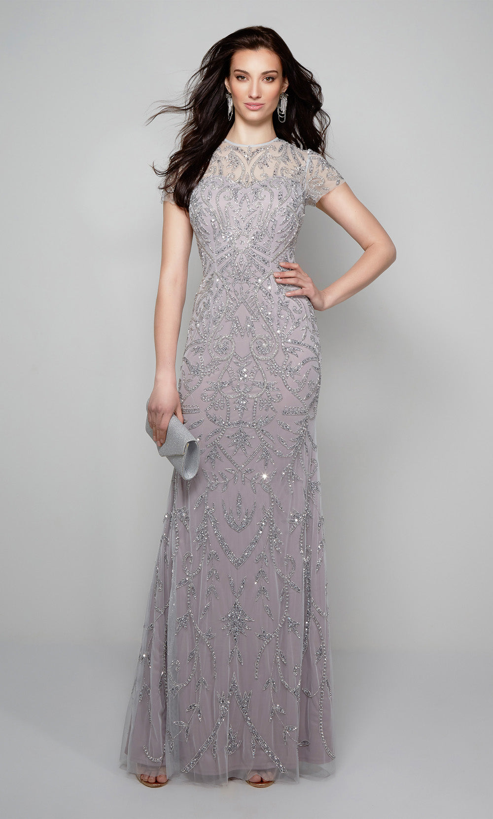 ALYCE Paris 27607 Special Occasion Illusion Elegant Straight Dress