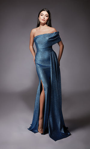 Formal Dress: 27663. Long, Off The Shoulder, Straight