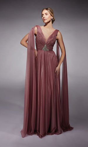 Formal Dress: 27720. Long, Plunging Neckline, A-line