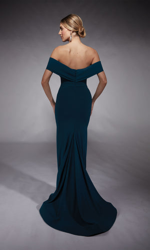 Formal Dress: 27746. Long, Off The Shoulder, Straight