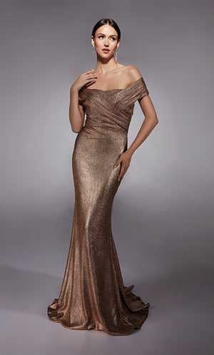 Formal Dress: 27767. Long, Off The Shoulder, Straight