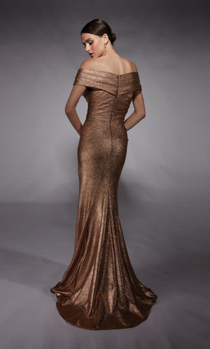 Formal Dress: 27767. Long, Off The Shoulder, Straight