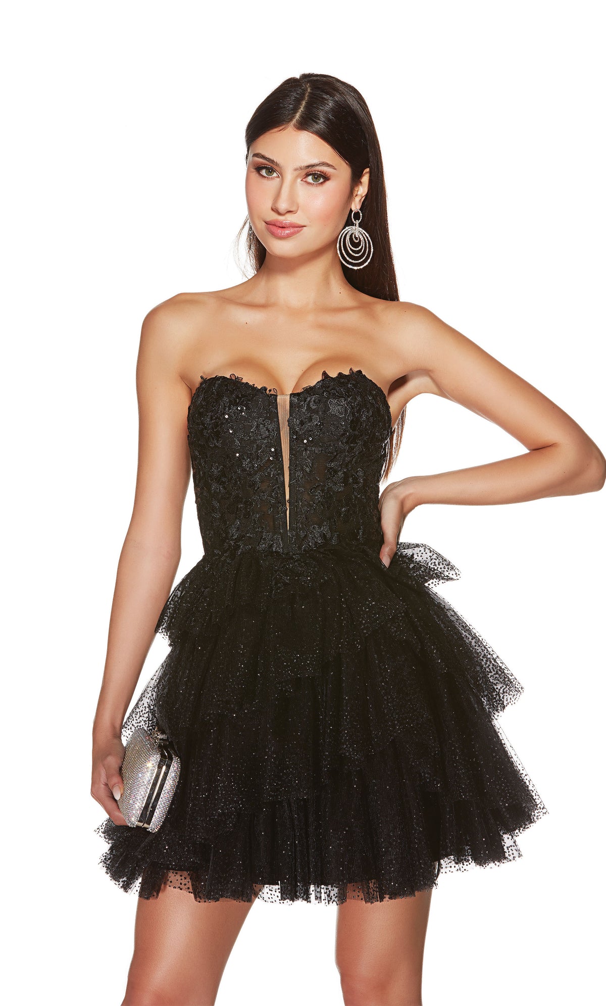 Formal Dress: 3766. Short, Sweetheart Neckline, A-line