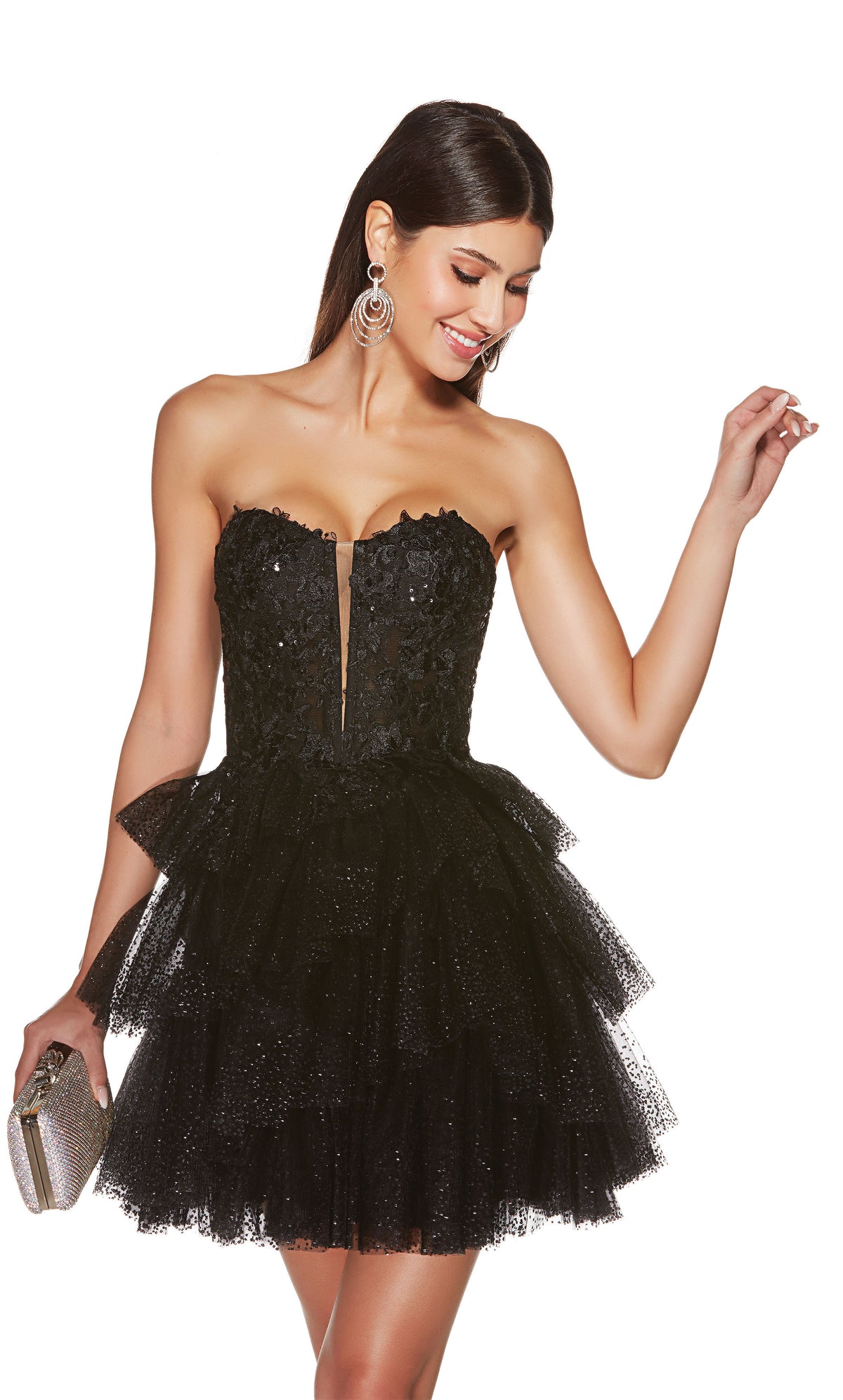 Formal Dress: 3766. Short, Sweetheart Neckline, A-line