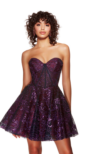 Formal Dress: 3770. Short, Sweetheart Neckline, A-line