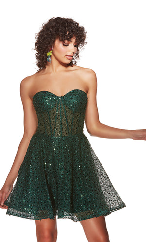 Formal Dress: 3776. Short, Sweetheart Neckline, A-line