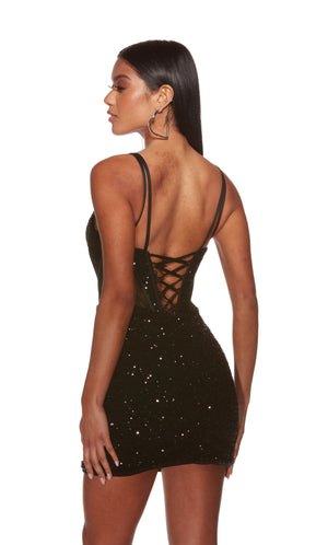 Formal Dress: 4910. Short, Plunging Neckline, Straight