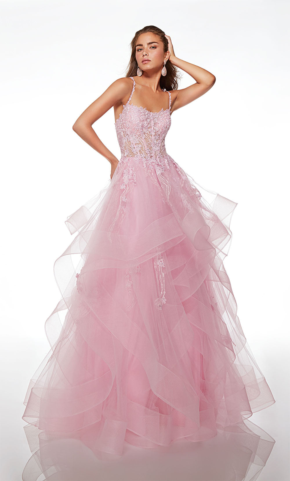 ALYCE Paris 61094 Alyce Long Sweetheart Ruffles Ballgown Dress