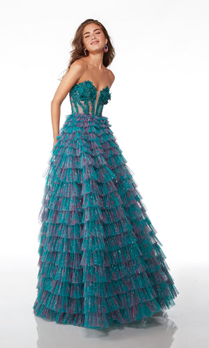 Formal Dress: 61535. Long, Strapless Neckline, Ballgown