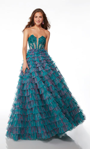 Formal Dress: 61535. Long, Strapless Neckline, Ballgown