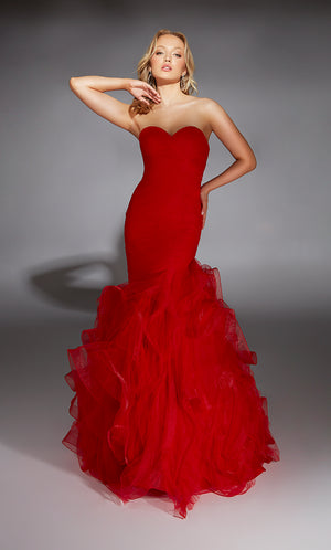 Formal Dress: 61739. Long, Strapless, Mermaid, Closed Back