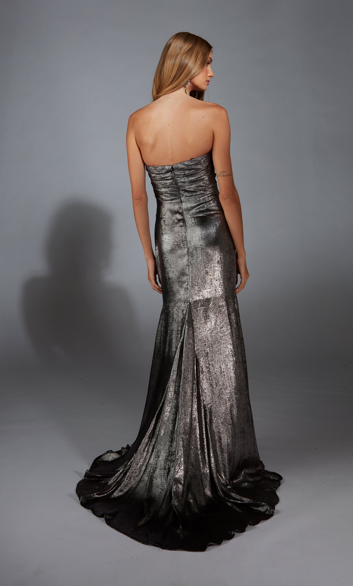 Formal Dress: 61778. Long, Off The Shoulder, Straight, Closed Back