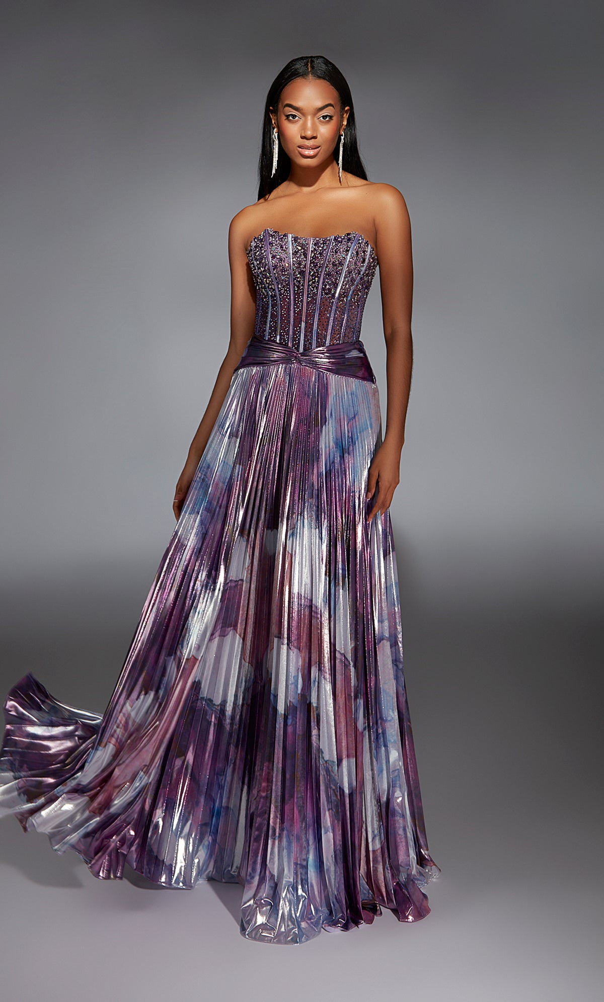 Formal Dress: 61781. Long, Strapless, A Line, Closed Back