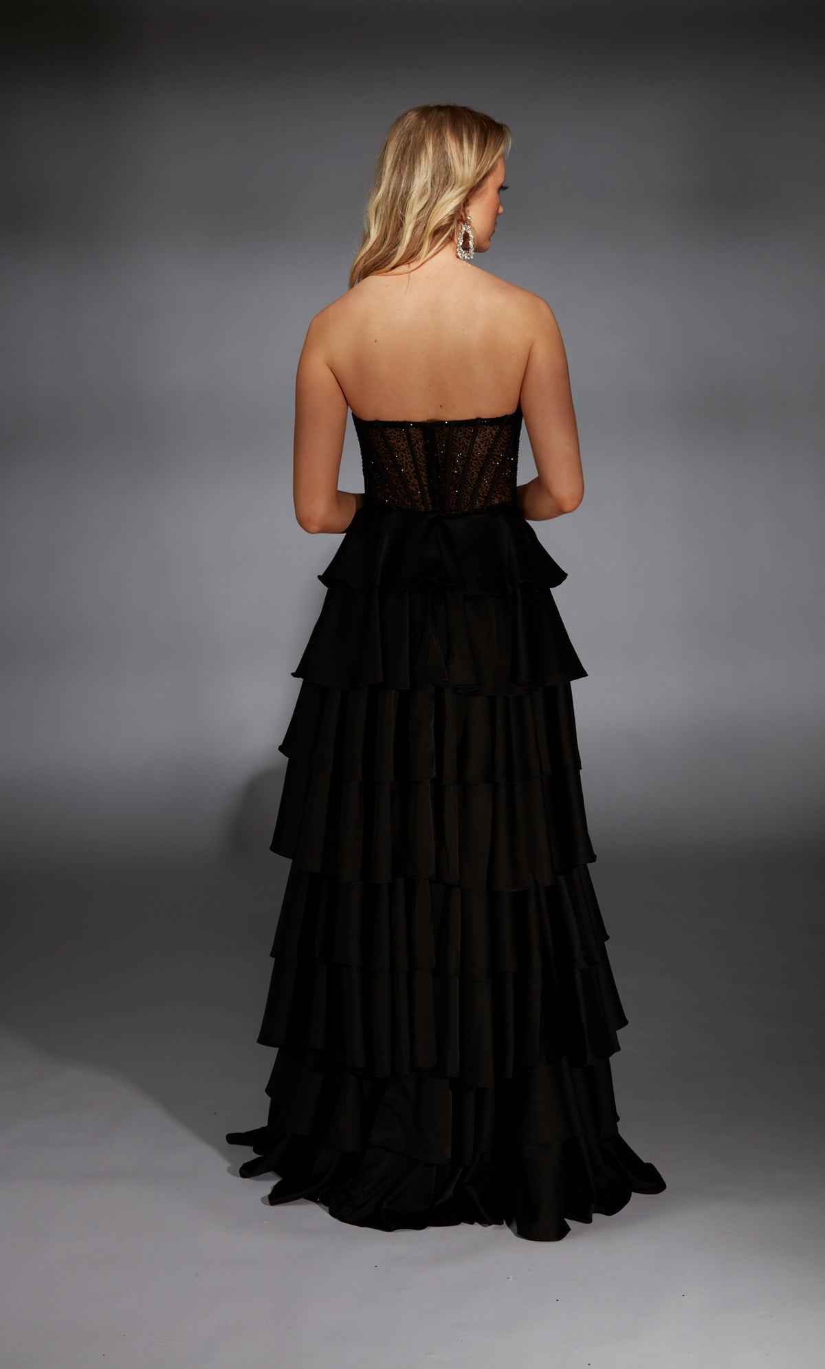 Formal Dress: 61833. Long, Strapless, A Line, Closed Back