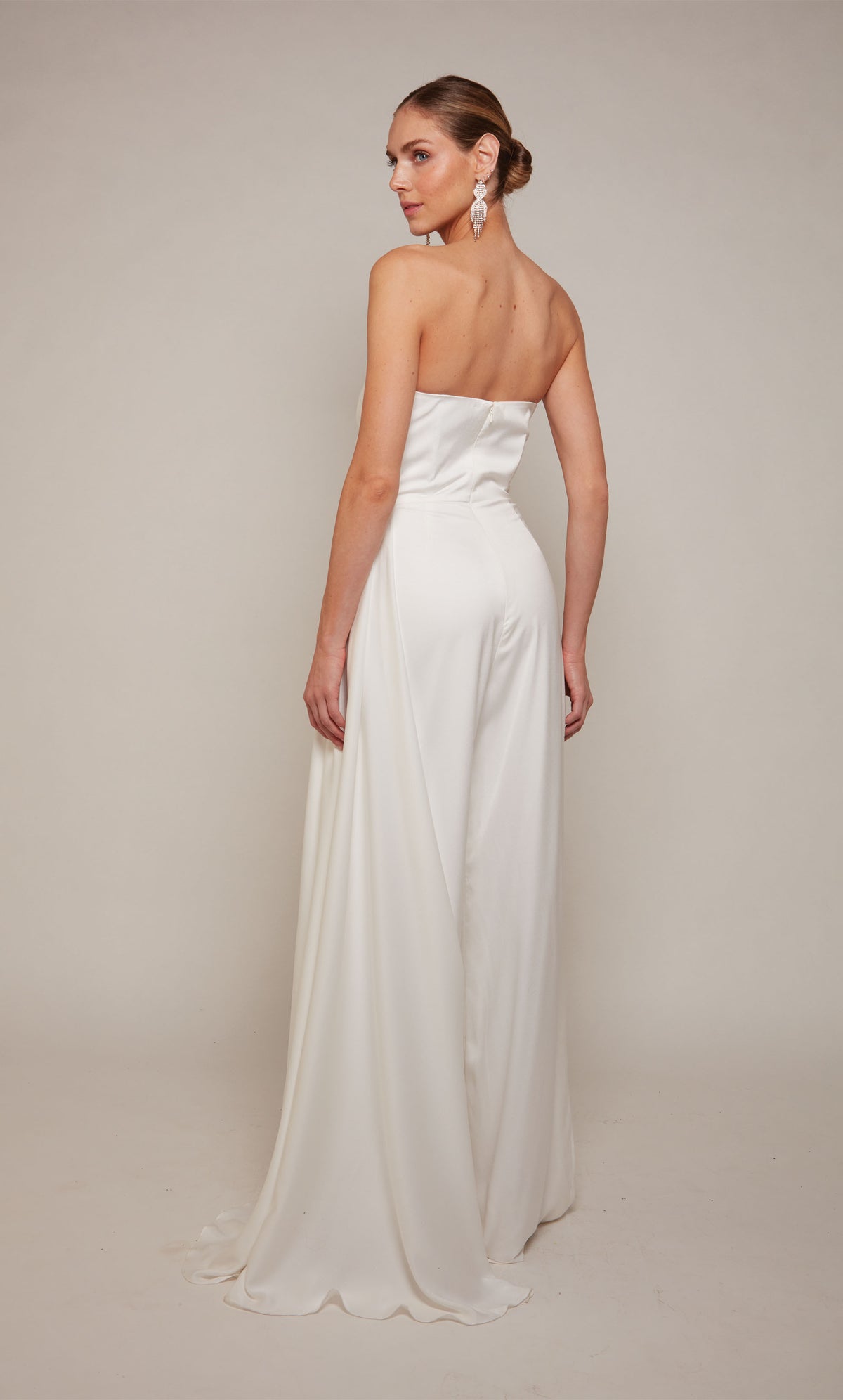 Formal Dress: 70050. Long, Strapless, Jumpsuit, Closed Back