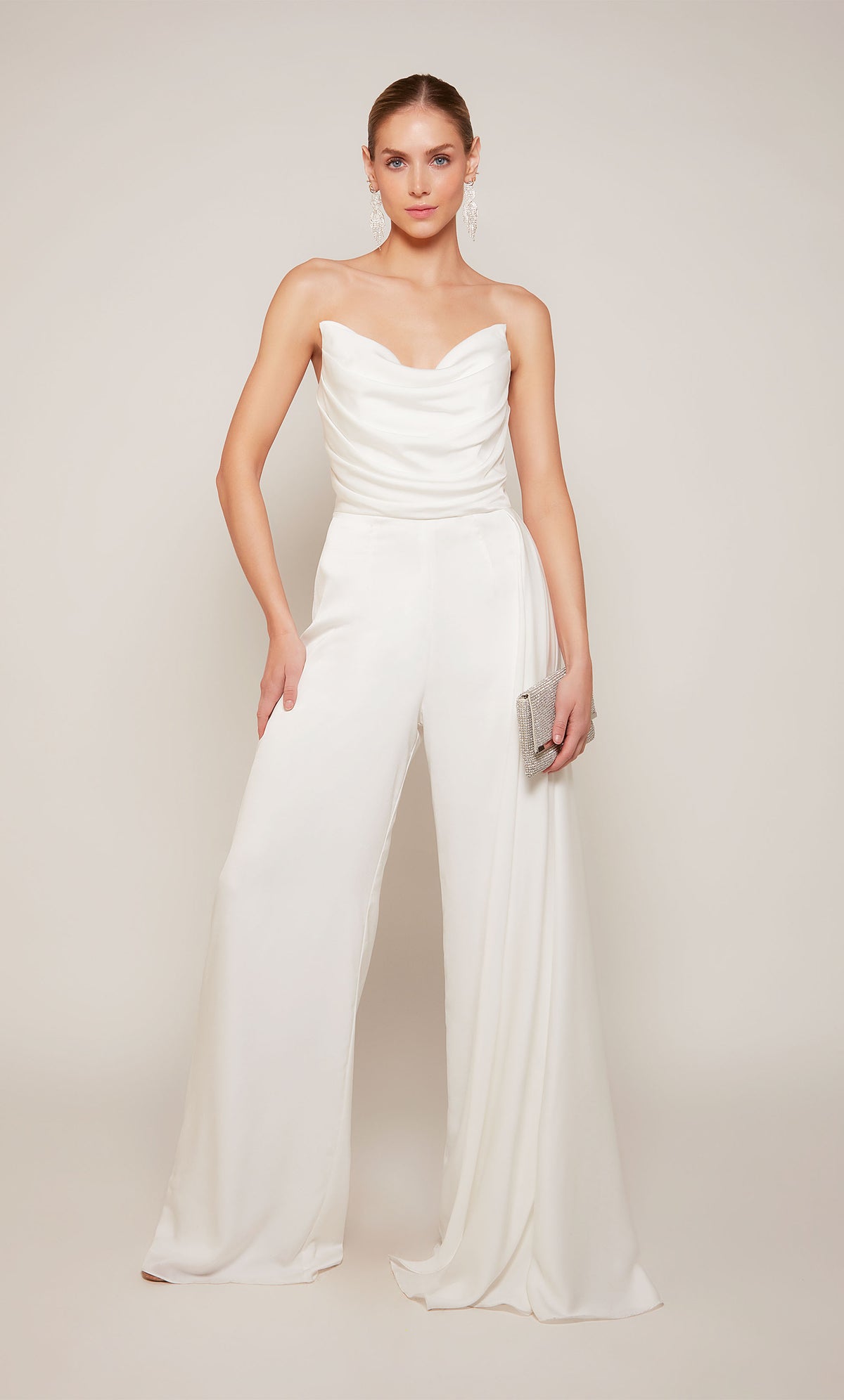 Formal Dress: 70050. Long, Strapless, Jumpsuit, Closed Back