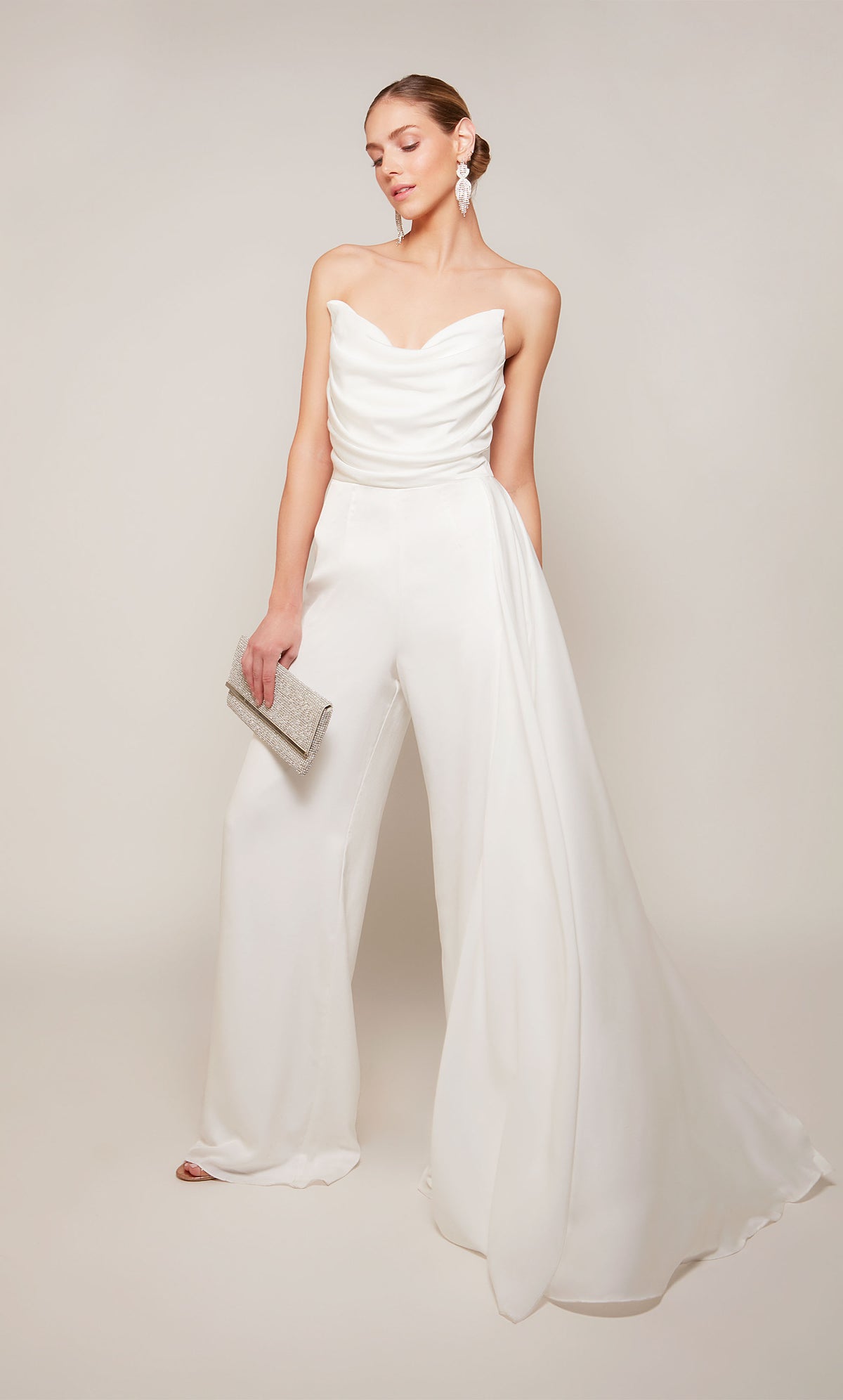 Formal Dress: 70050. Long, Strapless, Jumpsuit, Closed Back