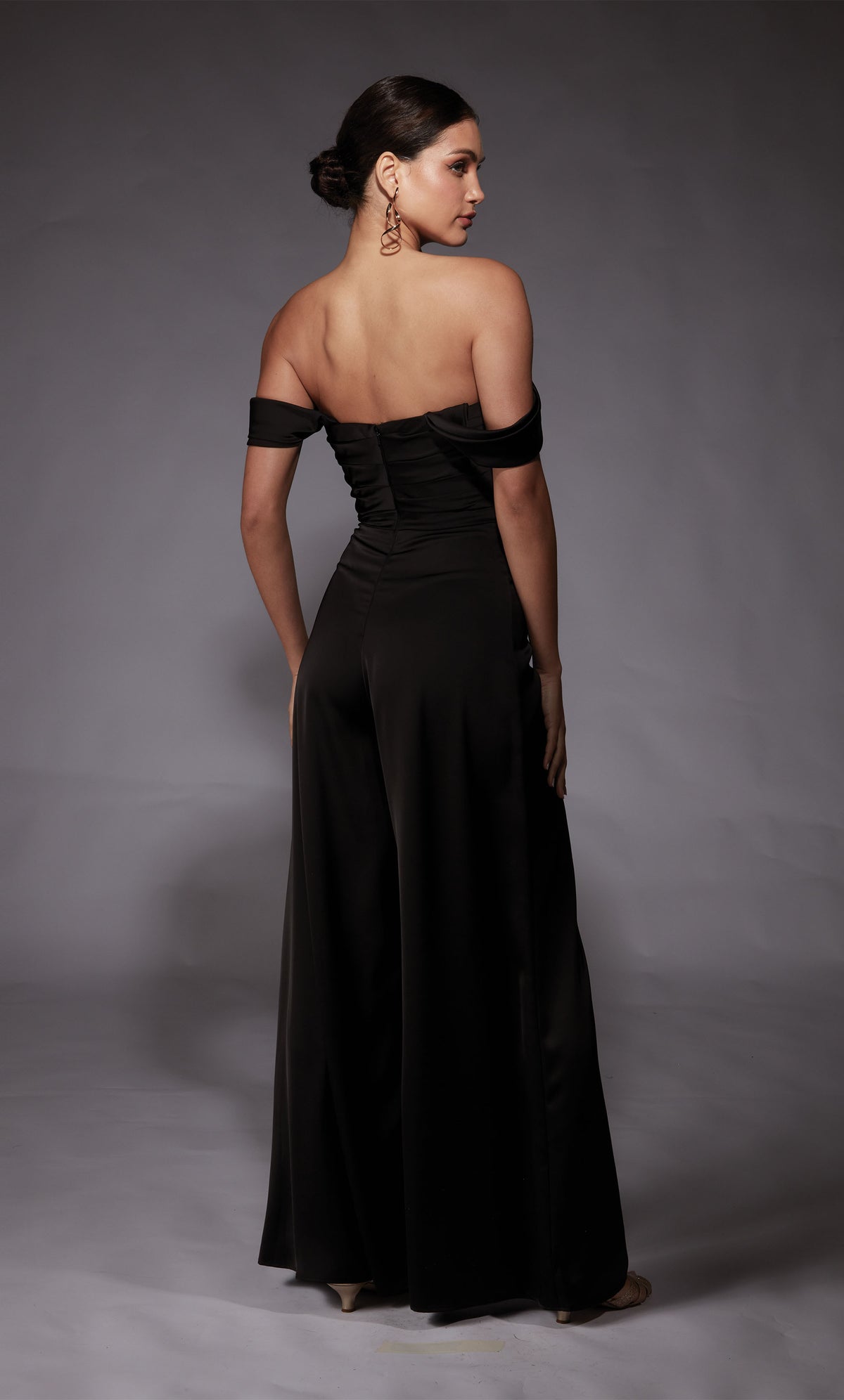 Formal Dress: 70071. Short, Off The Shoulder, Jumpsuit