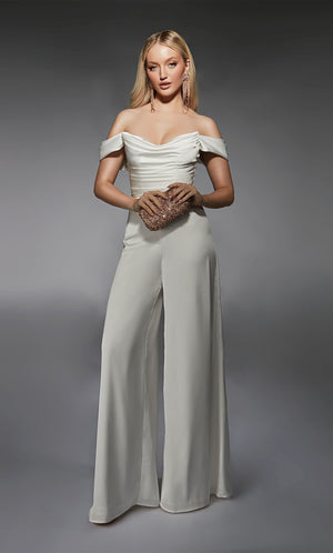 Formal Dress: 70071. Short, Off The Shoulder, Jumpsuit