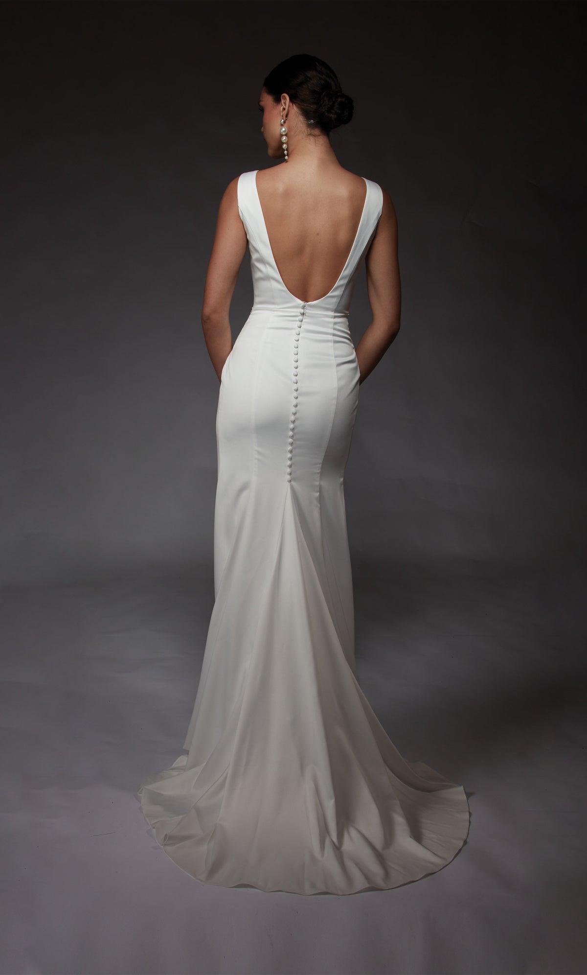 Formal Dress: 7092. Long, Plunging Neckline, Straight