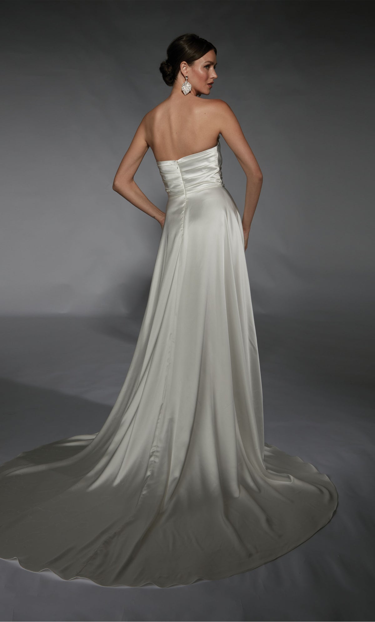 Formal Dress: 7107. Long, Off The Shoulder, Straight, Closed Back