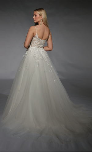 Formal Dress: 7127. Long, Plunging Neckline, Ball Gown