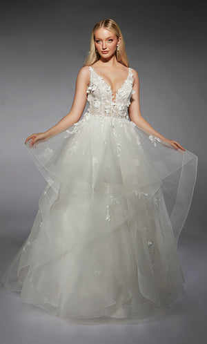 Formal Dress: 7131. Long, Plunging Neckline, Ball Gown