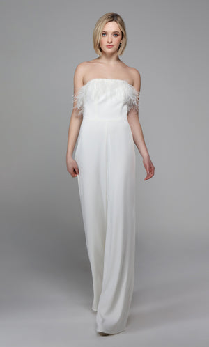 Formal Dress: 1706. Long Jumpsuit, Strapless, Jumpsuit Alyce Paris