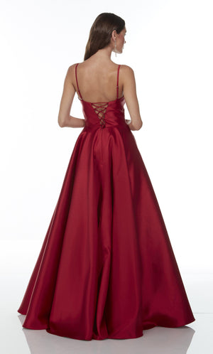 Formal Dress: 1716. Long Mikado Dress, Sweetheart Neckline, A-line Alyce Paris