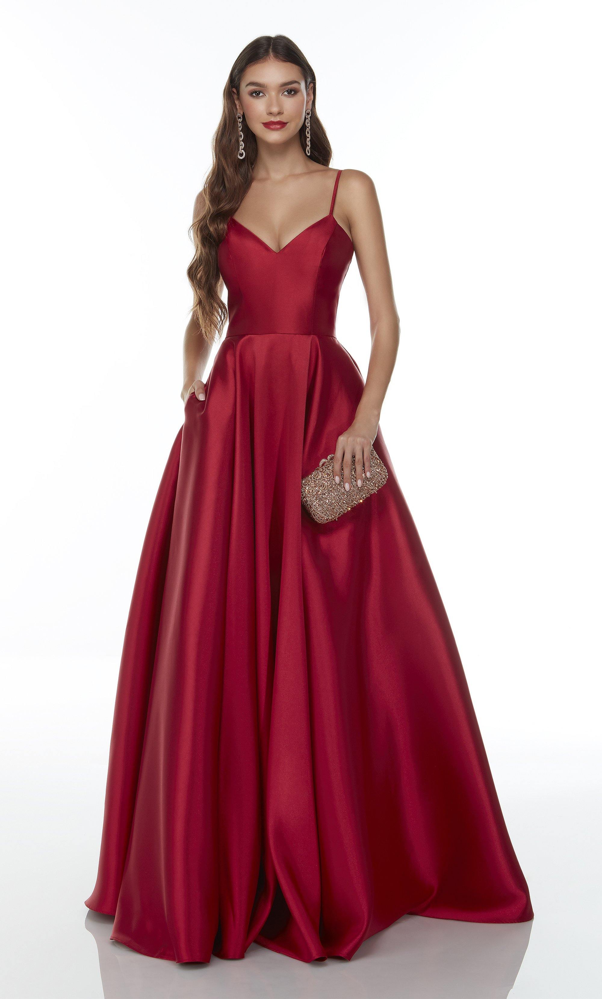 Formal Dress: 1716. Long Mikado Dress, Sweetheart Neckline, A-line Alyce Paris