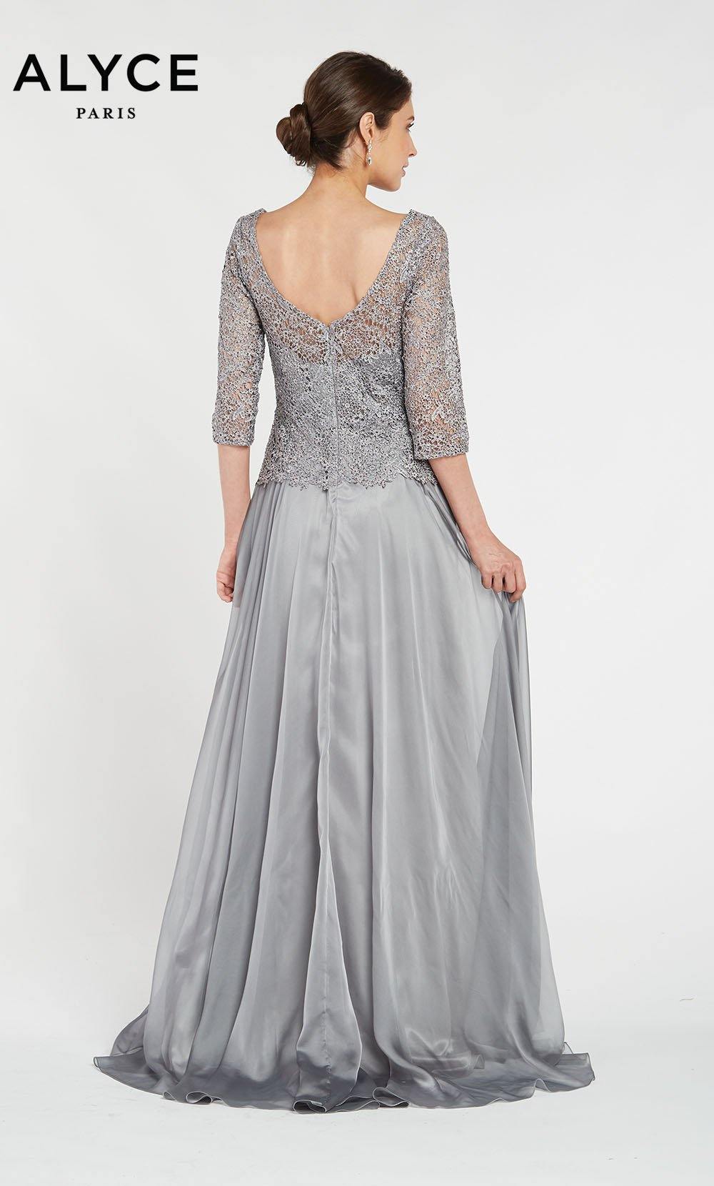 Formal Dress: 27251. Long, Bateau Neckline, Flowy Alyce Paris