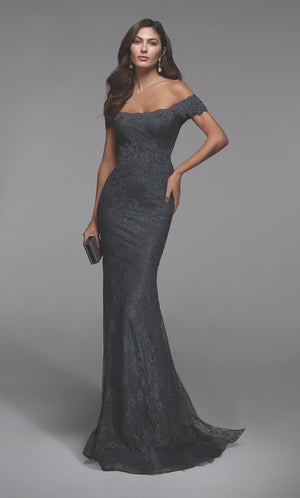 Formal Dress: 27484. Long Sexy Dress, Off The Shoulder, Fit N Flare Alyce Paris