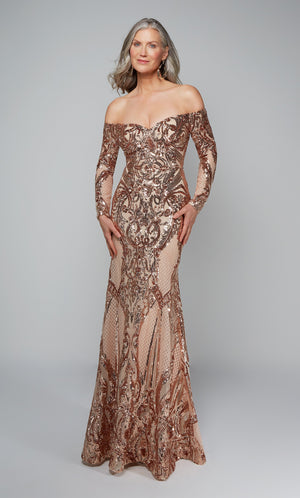 Formal Dress: 27544. Long Sexy Dresses, Off The Shoulder, Fit N Flare Alyce Paris