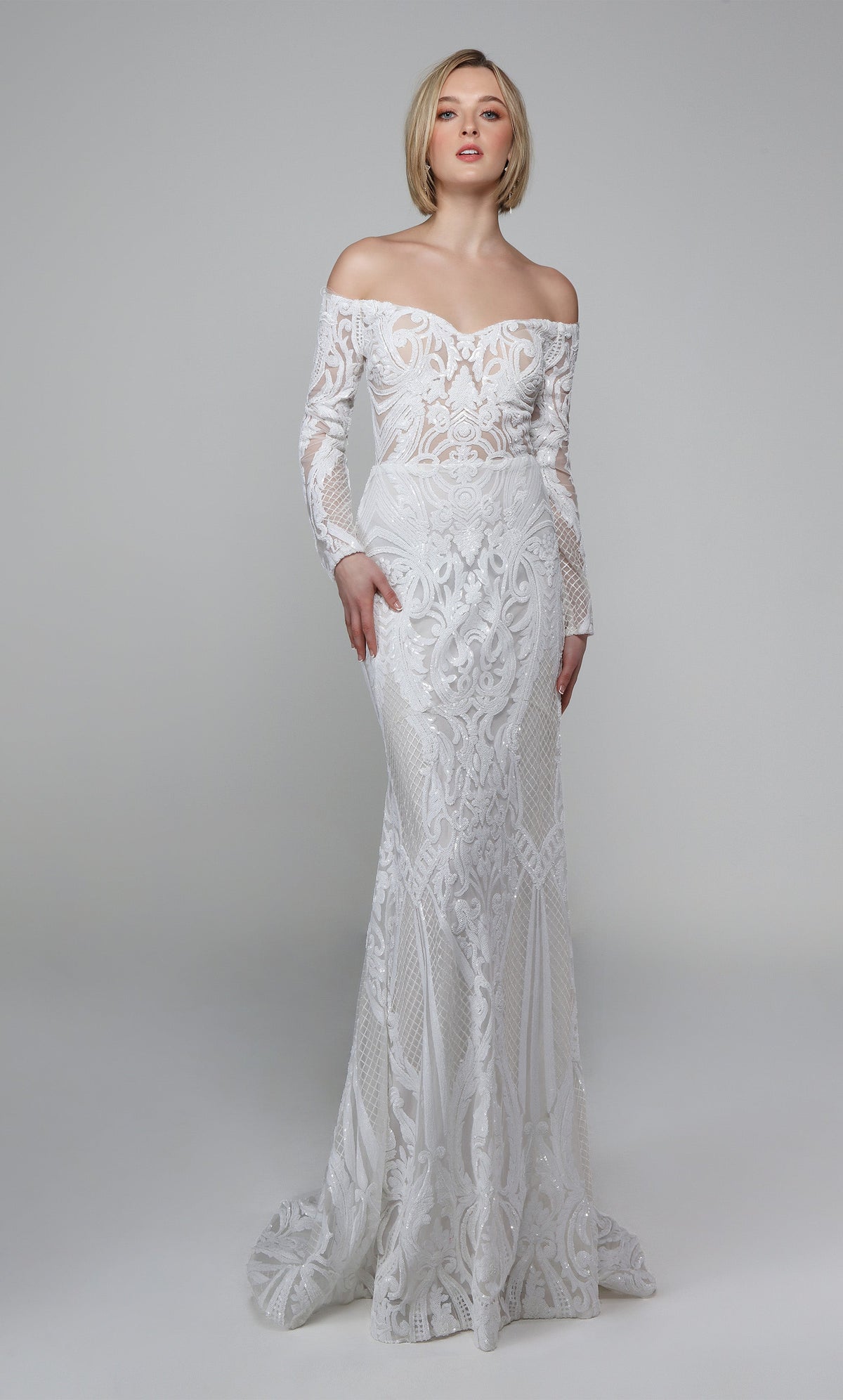 Formal Dress: 27544. Long Sexy Dresses, Off The Shoulder, Fit N Flare Alyce Paris