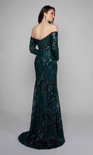 Formal Dress: 27544. Long Sexy Dresses, Off The Shoulder, Fit N Flare Alyce Paris