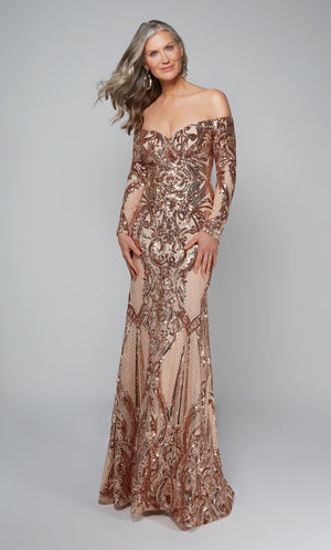 Formal Dress: 27544. Long Sexy Dresses, Off The Shoulder, Fit N Flare Alyce Paris