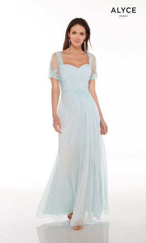 Formal Dress: 29580. Long, Sweetheart Neckline, Flowy Alyce Paris