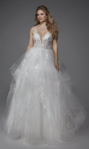 Formal Dress: 60903. Long, Plunging Neckline, Ballgown Alyce Paris