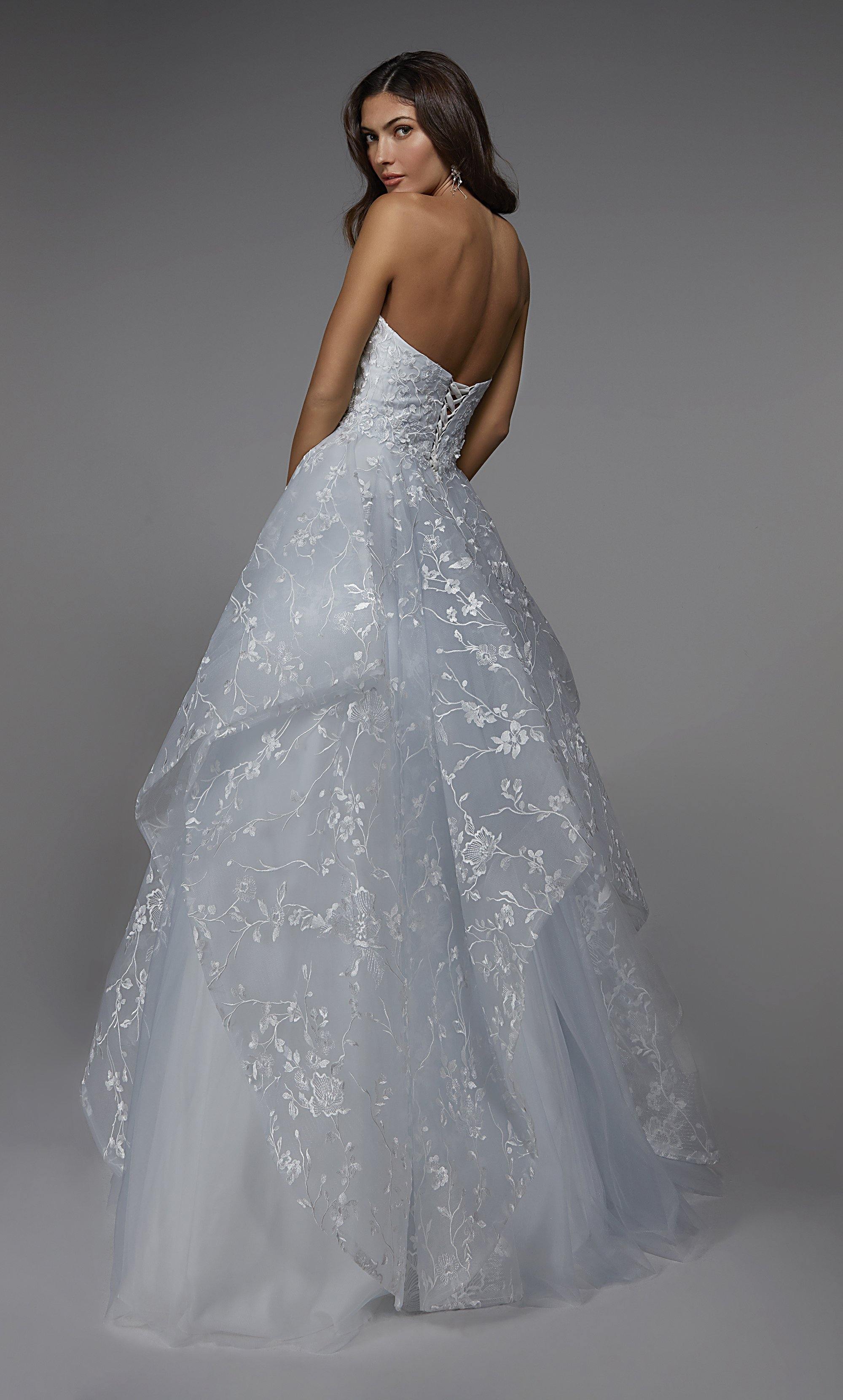 Formal Dress: 7041. Long Wedding Dress, Strapless, Ball Gown Alyce Paris